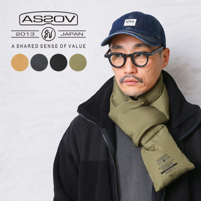 【即日出荷対応】AS2OV アッソブ 462201 FLC DOWN MUFFLER フリース ダウン マフラー【キャンペーン対象外】【T】