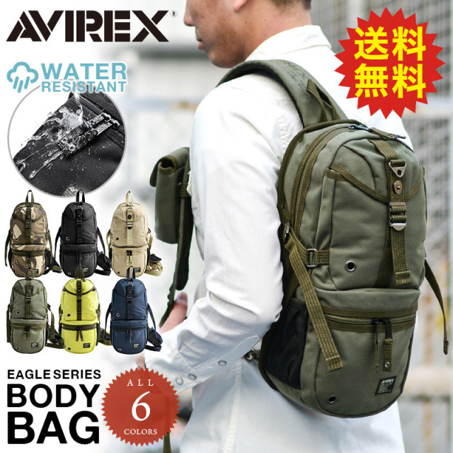 【8月25日前後で発送予定】AVIREX アビレックス EAGLE ボディバッグ ワンショルダーバッグ AVX305 6139111 アヴィレックス（キャンペーン対象外）【T】