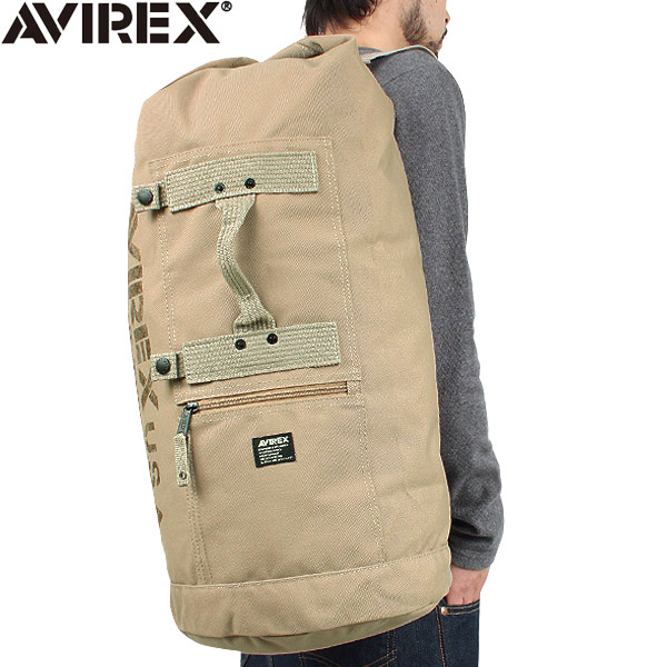 AVIREX アビレックス EAGLE ミリタリー ダッフルバッグ ベージュ アヴィレックス（キャンペーン対象外）【T】