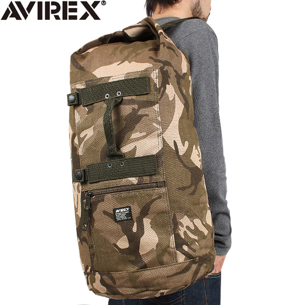 【8月25日前後で発送予定】AVIREX アビレックス EAGLE ミリタリー ダッフルバッグ サンド アヴィレックス（キャンペーン対象外）【T】