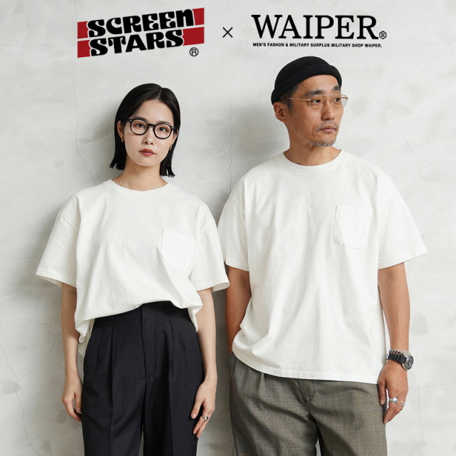 SCREEN STARS×WAIPER 2422-428WP ”Slack” S/S クルーネック