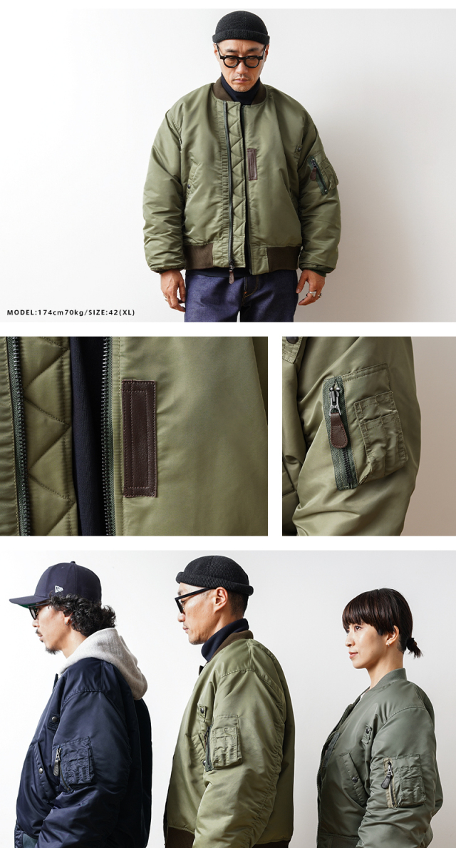 90s USA製 ALPHA 50s 忍ば 復刻 B-15D フライトジャケット 42 