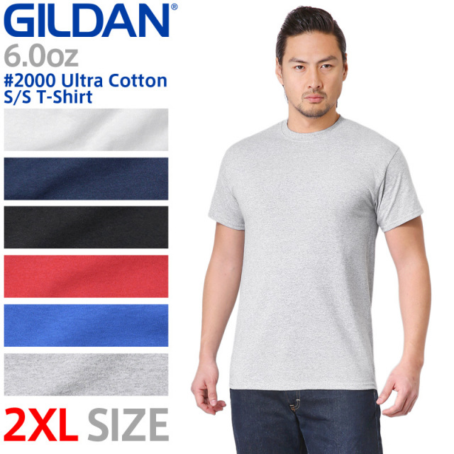 【メーカー取次】 GILDAN ギルダン 2000 Ultra Cotton 6.0oz S/S アダルト 半袖 Tシャツ【キャンペーン対象外】【TB】