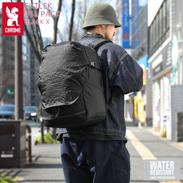 【即日出荷対応】CHROME クローム BJ-014 EXTLEK 45L PACK エクストレック 45L パック BLACK X【T】【キャンペーン対象外】