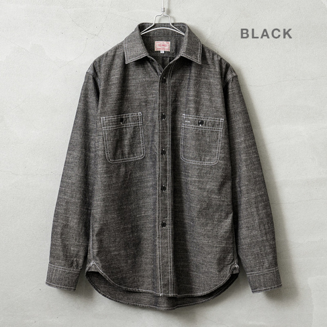 プ*ン様 BIG MIKE ブラックシャンブレー　40s ヴィンテージ 1940年代、SUPER BIG MACのブラックシャンブレーシャツ。 ここ最近は