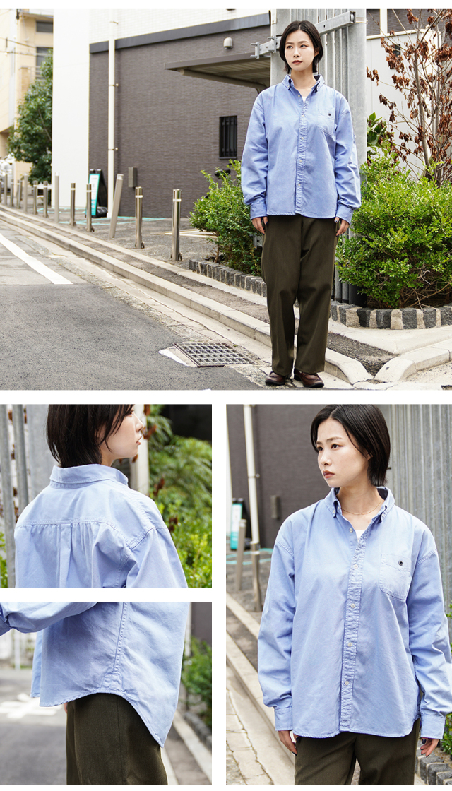 WAIPER×BARNS OUTFITTERS BR-24440W オックスフォード ボタン
