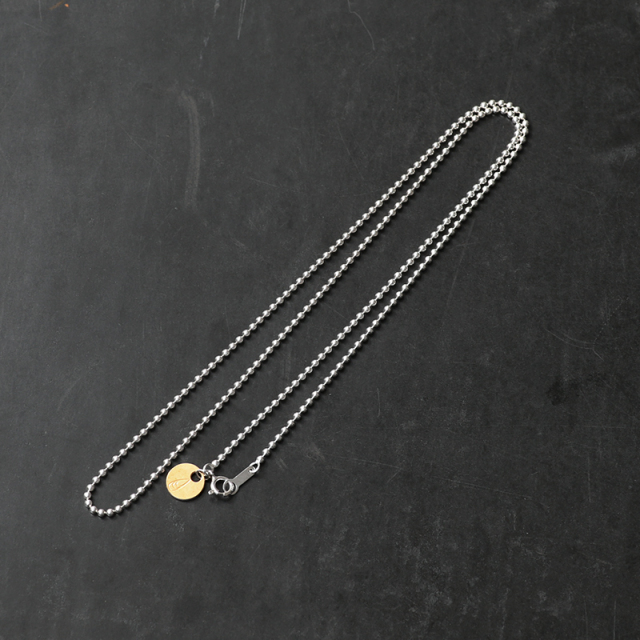 BUTTON WORKS ボタンワークス Silver 925 ボールチェーンネックレス