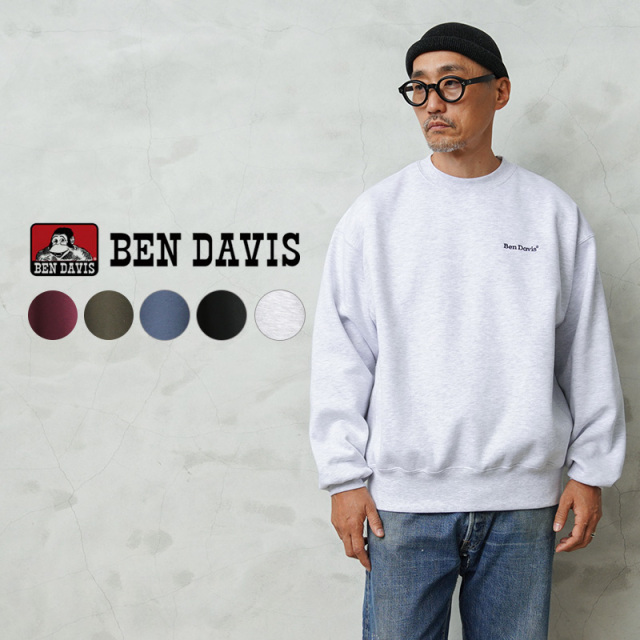 【即日出荷対応】BEN DAVIS ベンデイビス C-25780046 HEAVY SWEAT CREW ヘビー スウェット クルー【キャンペーン対象外】【T】
