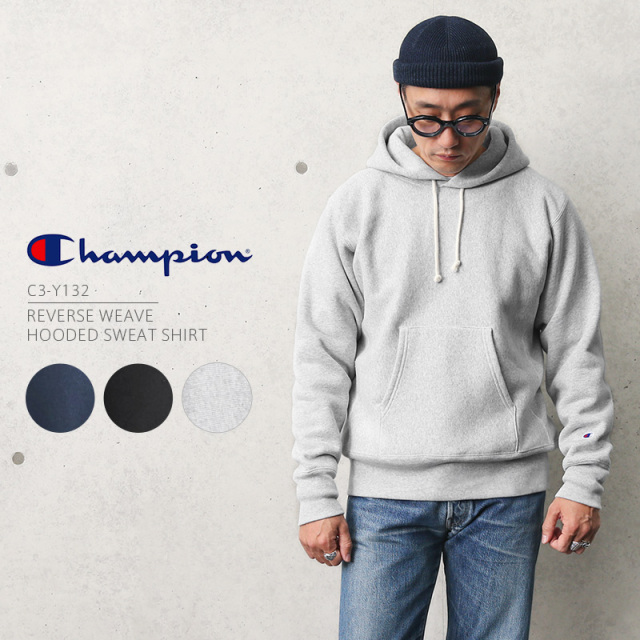 ★カートで割引対象品★【即日出荷対応】Champion チャンピオン C3-Y132 REVERSE WEAVE フーデッド スウェットシャツ【Sx】【T】