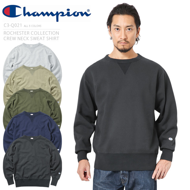 ★カートで割引対象品★【即日出荷対応】Champion チャンピオン C3-Q021 ロチェスター コレクション クルーネック スウェットシャツ【T】