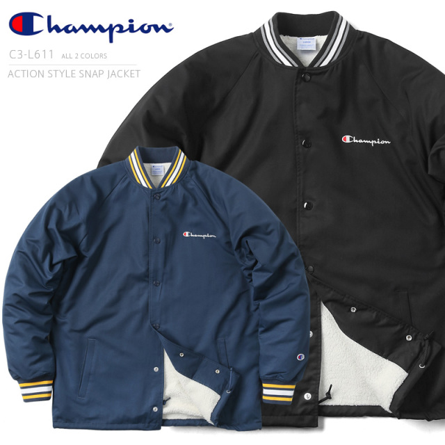 ★カートで割引対象品★【即日出荷対応】Champion チャンピオン ACTION STYLE SNAP JACKET アクションスタイル スナップジャケット C3-L611【T】