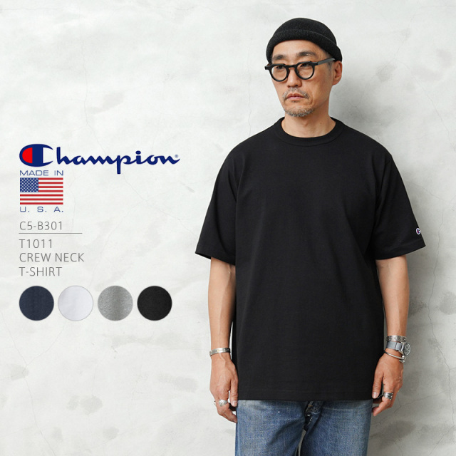 【即日出荷対応】Champion チャンピオン C5-B301 T1011 クルーネック Tシャツ MADE IN USA【キャンペーン対象外】【T】