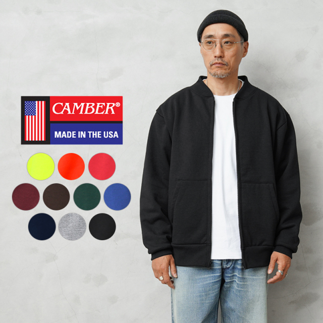 【即日出荷対応】CAMBER キャンバー CAM130 12.5oz ヘビーウェイト ニットカラー ジャケット サーマルライナー MADE IN USA【T】