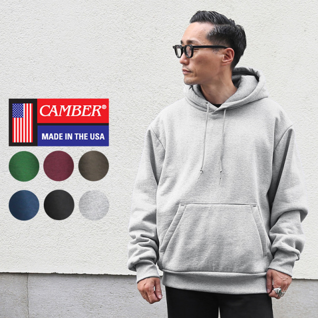 【即日出荷対応】CAMBER キャンバー CAM132 12.5oz ヘビーウェイト プルオーバーパーカー サーマルライナー MADE IN USA【T】