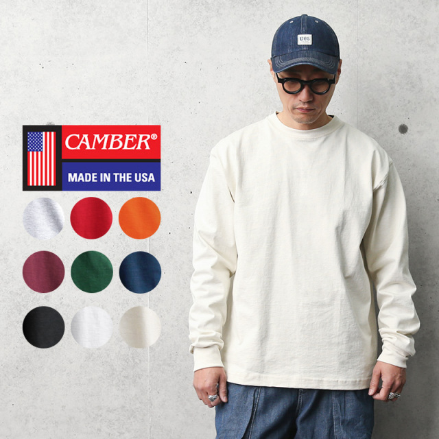 【即日出荷対応】CAMBER キャンバー #305 8oz ヘビーウェイト 長袖Tシャツ【T】
