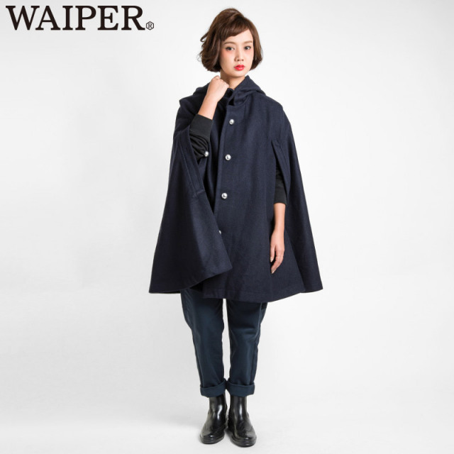 WAIPER.inc フランス軍レディース ウールケープ(マント、ポンチョ）WAIPER.inc【WP10】 【T】【キャンペーン対象外】ミリタリー
