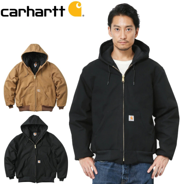 ★カートで割引対象品★【即日出荷対応】Carhartt カーハート J140 DUCK QUILTED FLANNEL-LINED アクティブジャケット アメカジ ワークジャケット【T】