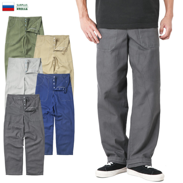 実物 新品 チェコ軍 コックパンツ 後染め ミリタリーファッション 軍放出品 軍パン 軍服【キャンペーン対象外】【T】