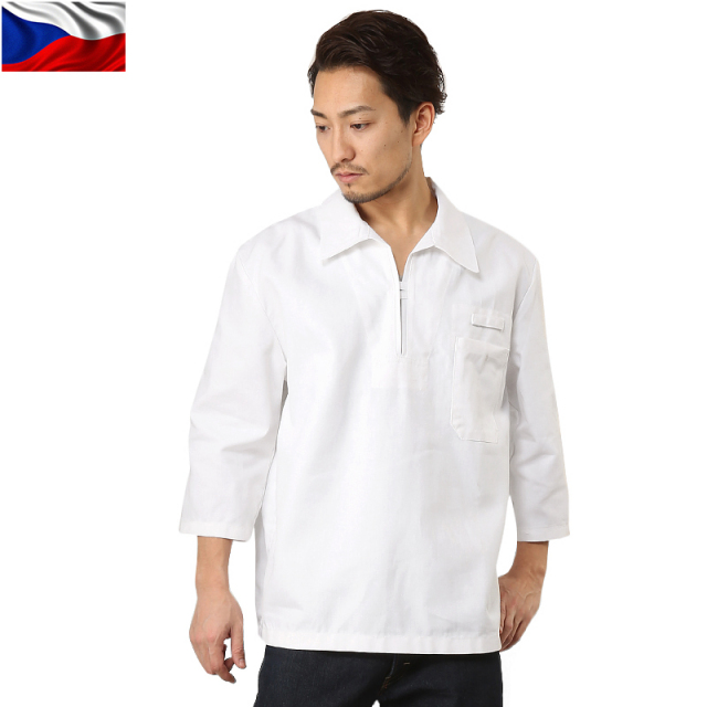 実物 新品 チェコ軍プルオーバージャケット ホワイトミリタリーファッション 軍服【キャンペーン対象外】【T】