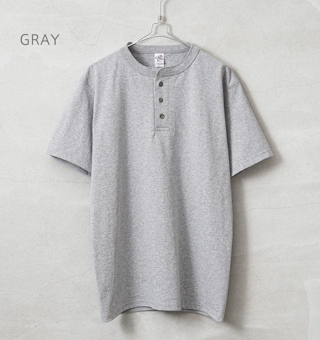 Cal Cru カルクルー CLCR002 3 BUTTON ヘンリーネック Tシャツ MADE IN USA