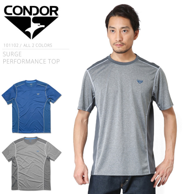 【只今50％OFF】【ネコポス便対応】CONDOR コンドル 101102 SURGE PERFORMANCE TOP Tシャツ【T】【キャンペーン対象外】