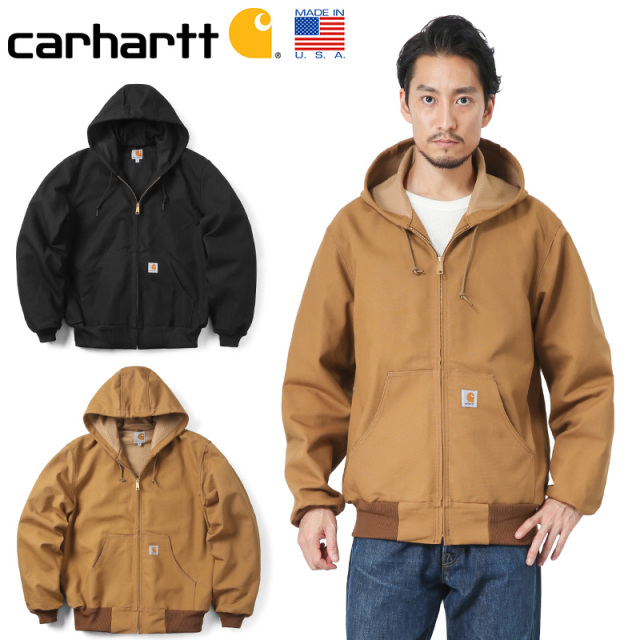 ★カートで割引対象品★【即日出荷対応】Carhartt カーハート CRHTT-J131 THERMAL LINED ACTIVE JACKET パーカー MADE IN USA ワークジャケット アメカジ【T】