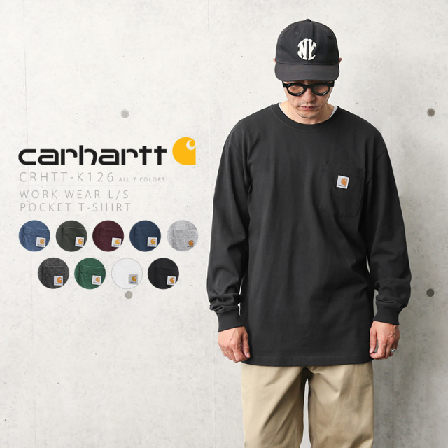 ★カートで割引対象品★【即日出荷対応】Carhartt カーハート CRHTT-K126 L/S WORKWEAR ポケットTシャツ【T】