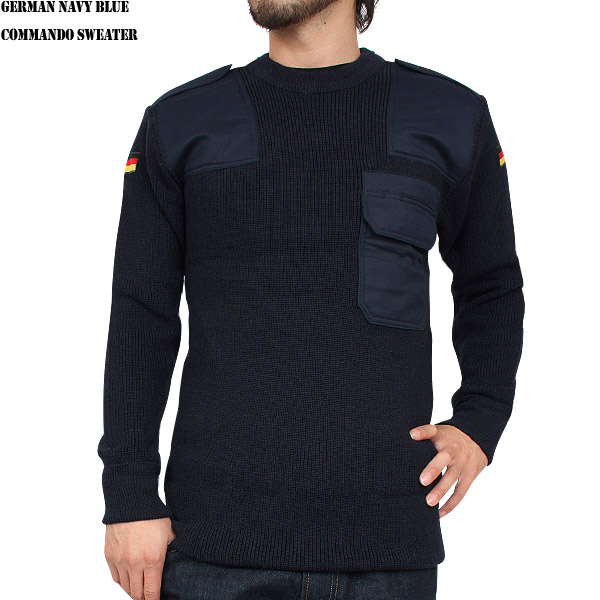 ☆今だけ15%OFF☆実物 新品 ドイツ軍コマンドセーター ネイビーミリタリーファッション 軍服【キャンペーン対象外】【T】