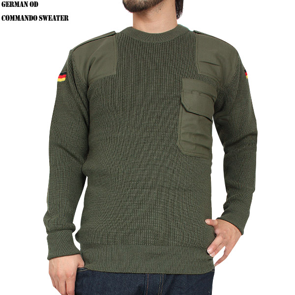 ☆今だけ15%OFF☆実物 新品 ドイツ軍 コマンドセーター オリーブ ミリタリーファッション 軍服【キャンペーン対象外】【I】