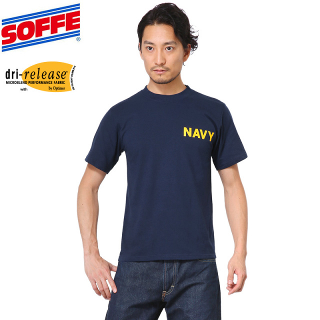 ★カートで割引対象品★【即日出荷対応】【ネコポス便対応】SOFFE ソフィー D0007515 Short Sleeve NAVY Tシャツ drirelease【T】