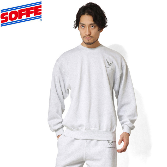 ★カートで割引対象品★【即日出荷対応】SOFFE ソフィー D1075418 U.S.AIR FORCE トレーニングスウェットシャツ【T】