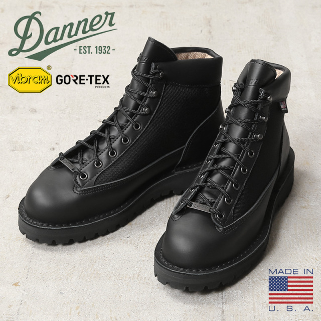 【即日出荷対応】Danner ダナー 30465 DANNER LIGHT ダナーライト ブーツ / アウトドアブーツ BLACK MADE IN USA【キャンペーン対象外】【T】