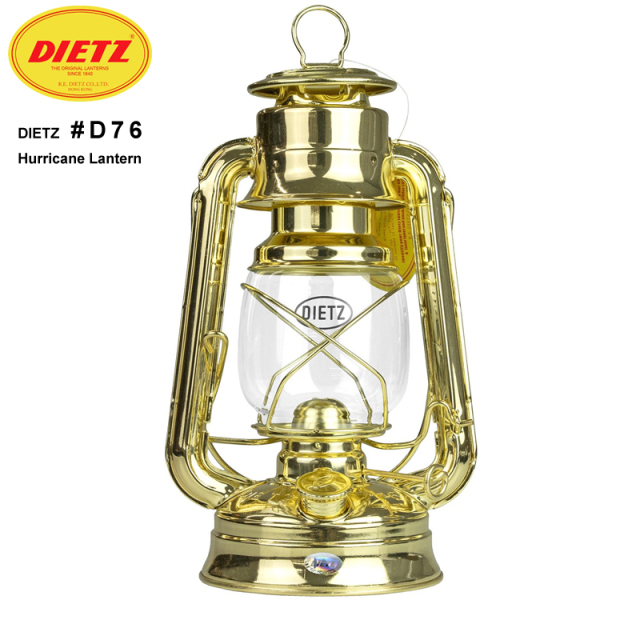 ★カートで割引対象品★DIETZ デイツ ハリケーンランタン D76 ブラス（ゴールド）【Sx】【T】