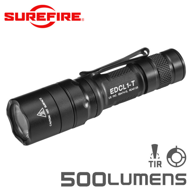 SUREFIRE シュアファイア EDCL1-T Dual-Output Everyday Carry LEDフラッシュライト / 500ルーメン【キャンペーン対象外】 懐中電灯 防災用品【T】