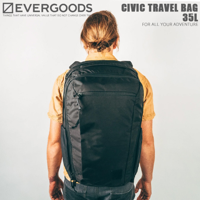 【8月25日前後で発送予定】EVERGOODS エバーグッズ CIVIC TRAVEL BAG 35L バックパック / トラベルバッグ【キャンペーン対象外】【R】