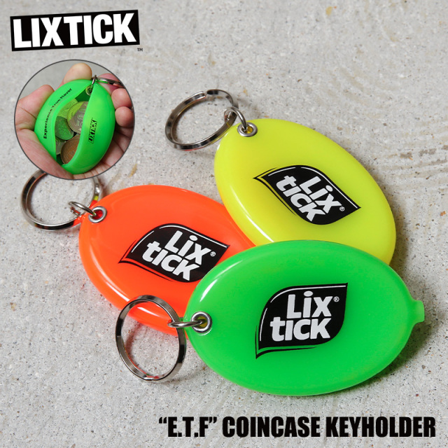 【即日出荷対応】【ネコポス便対応】LIXTICK リックスティック “E.T.F” COINCASE KEYHOLDER ラバーコインケース キーホルダー【キャンペーン対象外】【T】