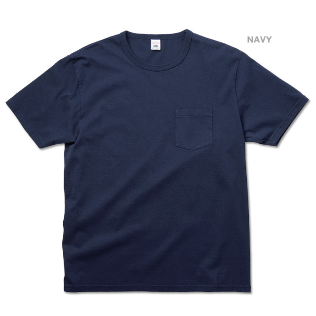 ★カートで割引対象品★【即日出荷対応】【ネコポス便対応】FRUIT OF THE LOOM フルーツオブザルーム 922-005 S/S クルーネック ポケットTシャツ【022-005】【T】