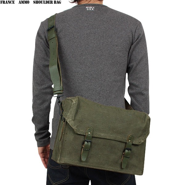 【希少】デッドストック 40s フランス軍 ショルダーバッグ DEAD STOCK】French Army TTA Shoulder Bag フランス軍