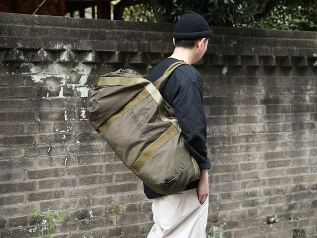 希少 実物 フランス軍 AIR FORCE PARATROOPER パラシュートバッグ USED 
