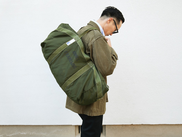 希少 実物 フランス軍 AIR FORCE PARATROOPER パラシュートバッグ USED 