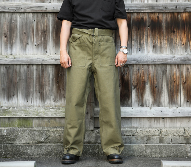 40s 希少 フランス軍 ヴィンテージ 後期 モーターサイクル リネン混 6  