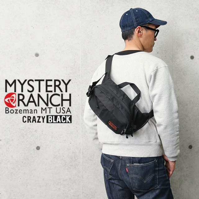 ★カートで割引対象品★【即日出荷対応】MYSTERY RANCH ミステリーランチ FULL MOON（フルムーン）ウエストバッグ ショルダーバッグ CRAZY BLACK COLLECTION【Sx】【T】
