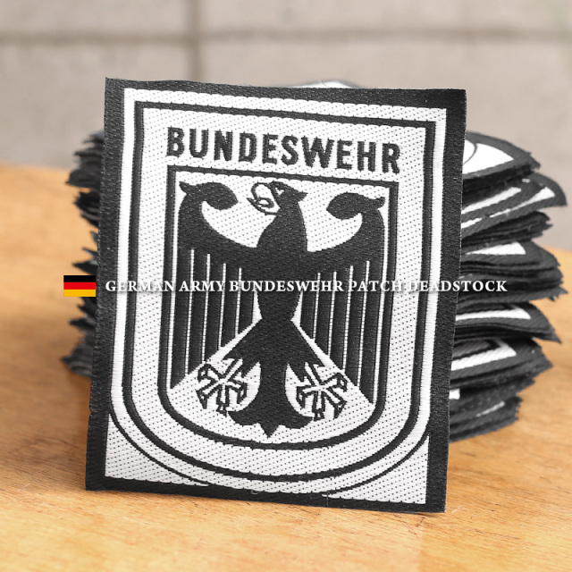 【即日出荷対応】【ネコポス便対応】実物 新品 デッドストック ドイツ軍 BUNDESWEHR パッチ（ワッペン）ブラックフレーム【キャンペーン対象外】【T】ミリタリー