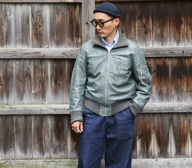 ドイツ軍 BWレザーパイロットフライトジャケット 軍放出品 ミリタリー  