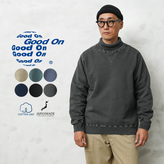 【即日出荷対応】Good On グッドオン GOBW-2304 RIB NECK SWEAT リブネック スウェットシャツ 日本製【Sx】【T】
