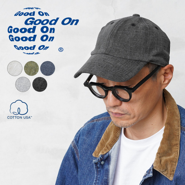 ★カートで割引対象品★【即日出荷対応】Good On グッドオン GOGD-1808 ソリッド ヘビージャージー ローキャップ【Sx】【T】