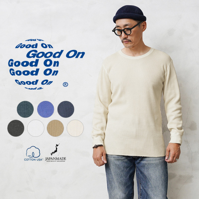 ★カートで割引対象品★【即日出荷対応】Good On グッドオン GOLT-1202 L/S サーマル Tシャツ 日本製【Sx】【T】