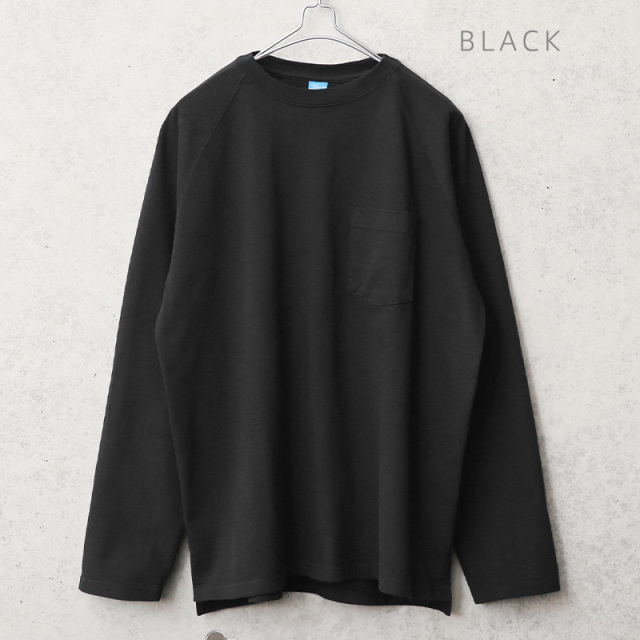Good On グッドオン GOLT-1805 L/S ヘビー ラグラン ポケットTシャツ