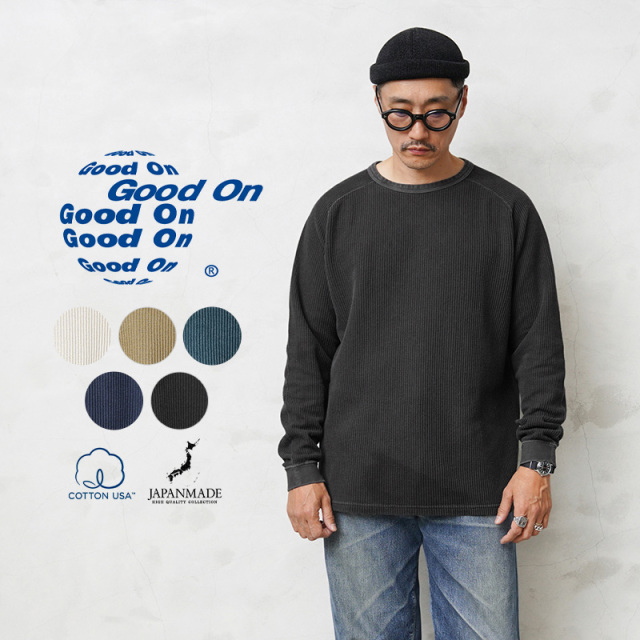 ★カートで割引対象品★【即日出荷対応】Good On グッドオン GOLT-2106 L/S リブニット 日本製【Sx】【T】
