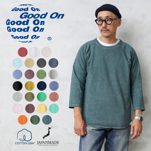 ◎Good On グッドオン GOLT-601 BASEBALL TEE / ベースボールTシャツ 日本製【Sx】【T】